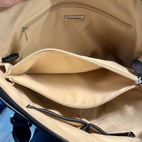 Giani Bernini Saffiano Plaid Dome Satchel Double Shoulder And Crossbody Straps - Picture 5 of 5